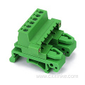 UK replace din rail mounted terminal block connector with flange